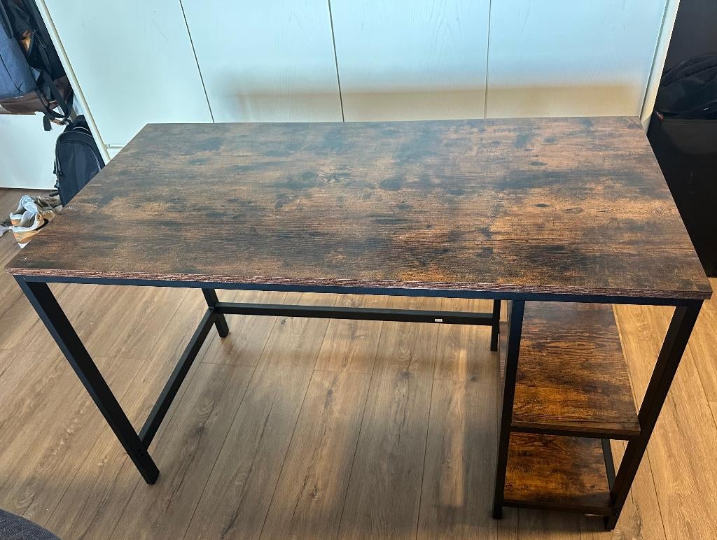 Bureau Mango 120x60x77, Huis en Inrichting, Bureaus, Zo goed als nieuw, Bureau-kast combinatie, Overige merken, Industrieel, Hout