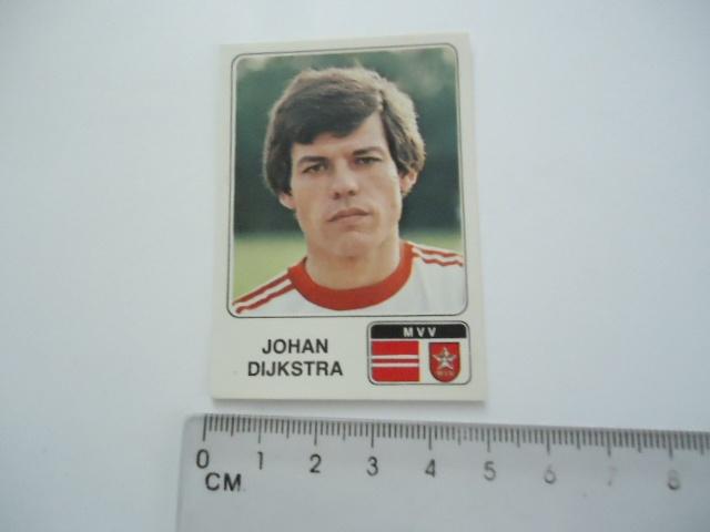 sticker oud JOHAN DIJKSTRA Voetbal 79 MVV panini origineel, Verzenden, Zo goed als nieuw, Sport