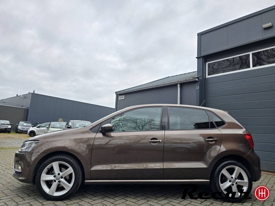 Volkswagen Polo - 1.2 TSI Highline/5Drs/StoelVrw/Navi/Pdc/Mo, Auto's, Euro 6, Bruin, Bedrijf, Handgeschakeld