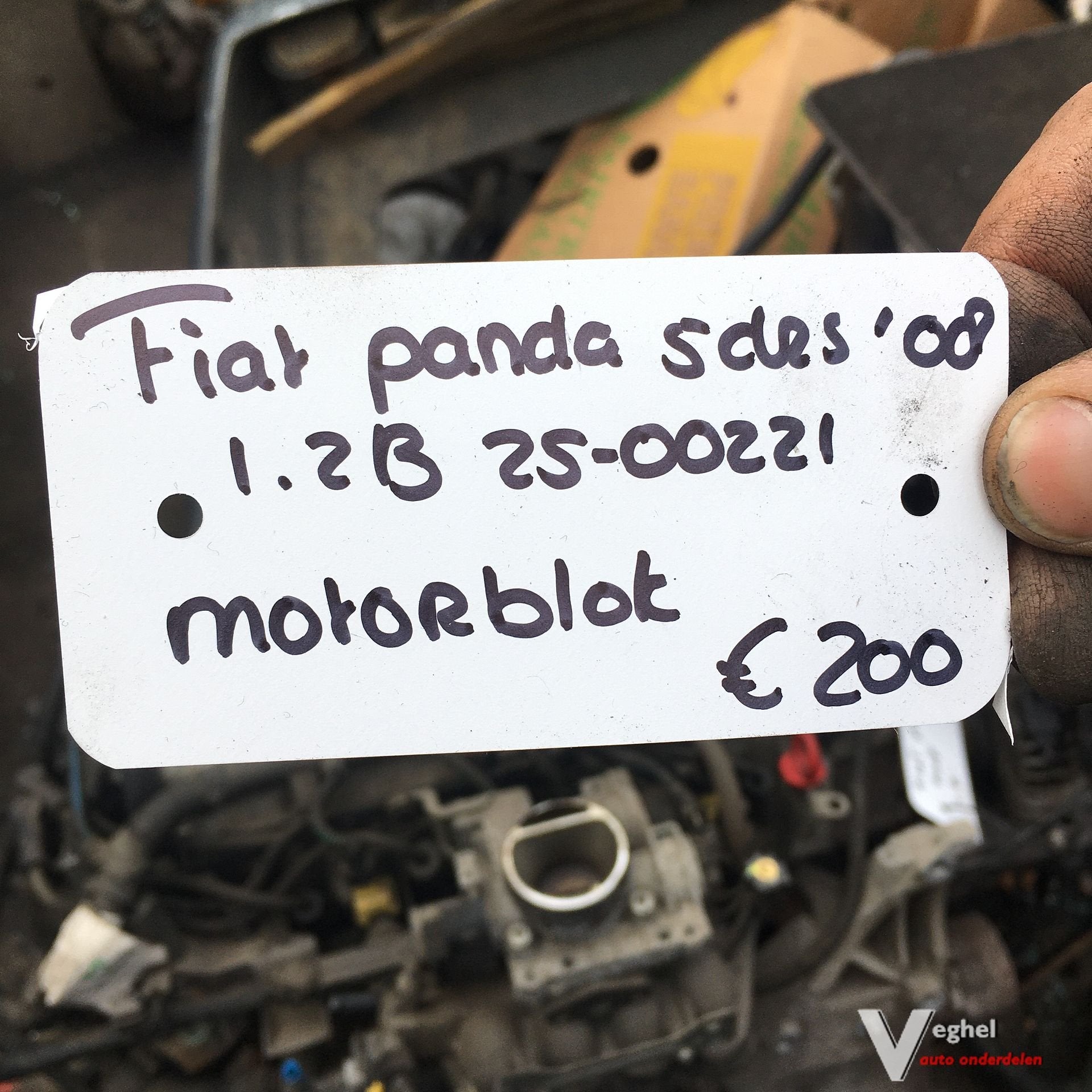 Fiat Panda 5drs 1.2 B 2008 2500221 Motorblok, Ophalen, Gebruikt, -, -