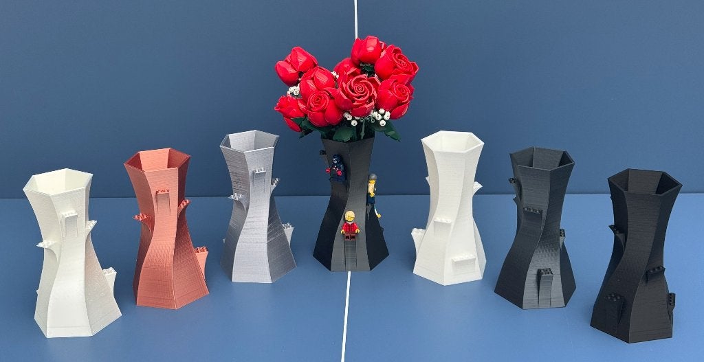 Vaas in verschillende kleuren voor de Botanical Collection, Kunststof, Overige kleuren, 3D-geprint, Nieuw