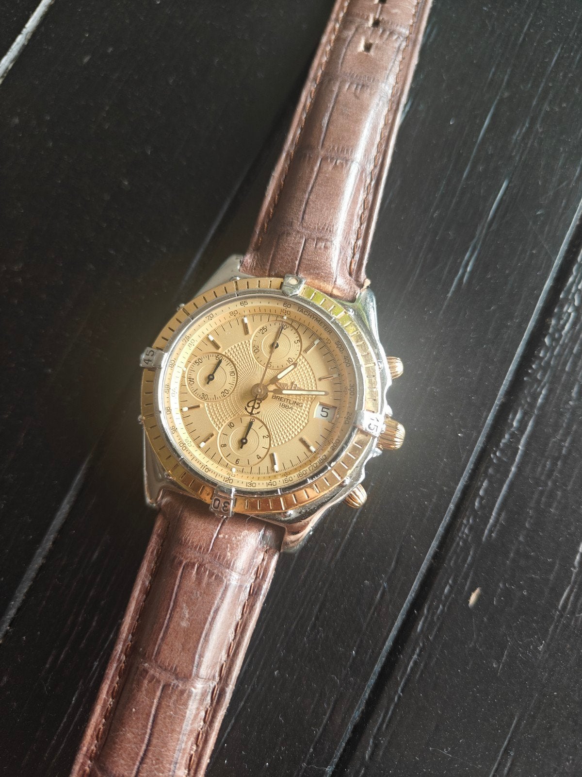 Breitling Chronomat D13050 | Watch only, Leer, Staal, Breitling, Polshorloge