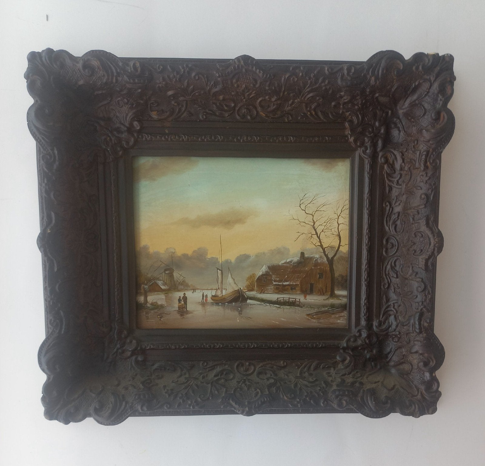 LANDSCHAP, Antiek en Kunst, Kunst | Schilderijen | Klassiek, Ophalen of Verzenden