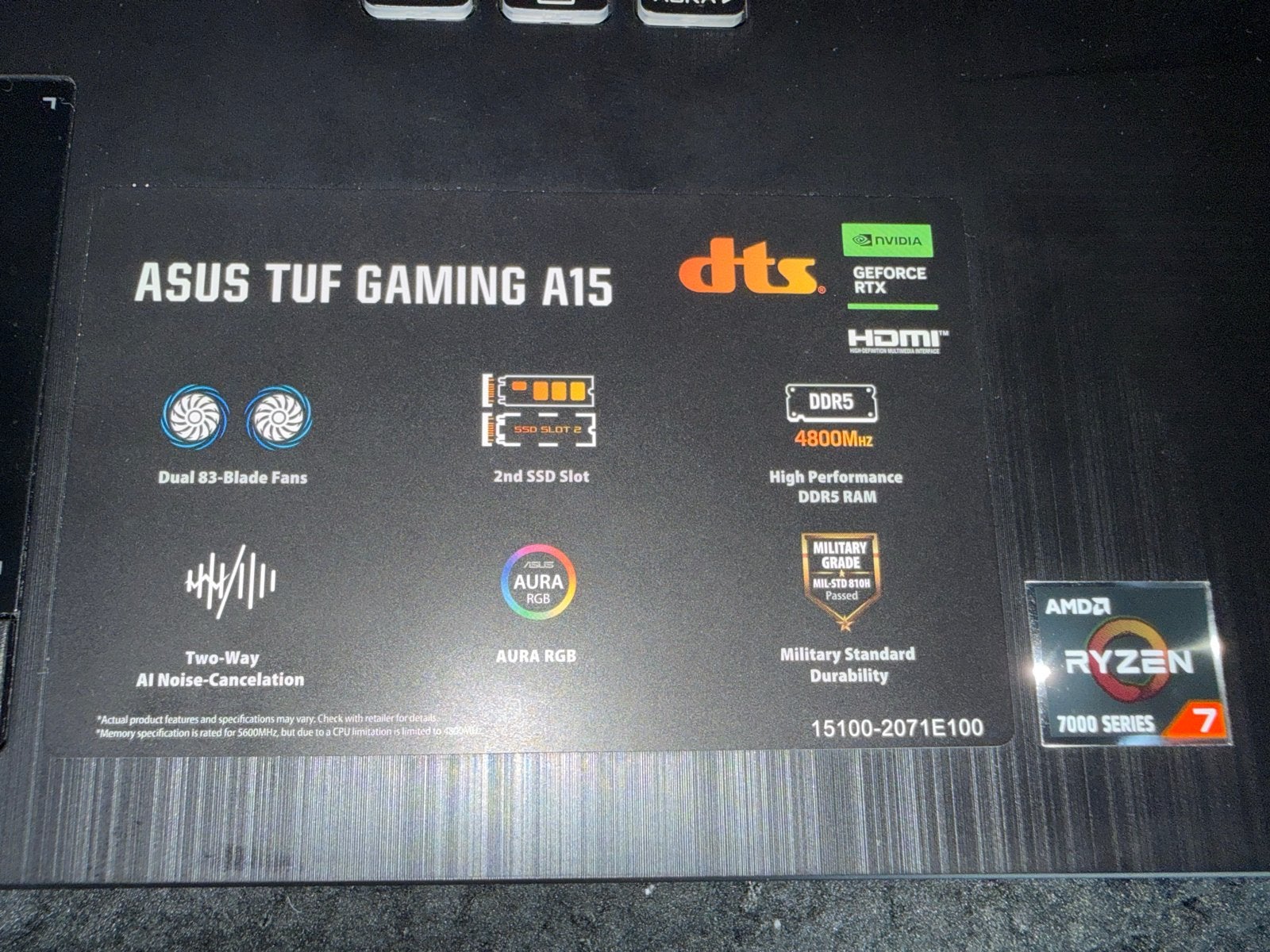 Foto 4 van ASUS TUF Gaming A15 - Krachtige Gaming Laptop