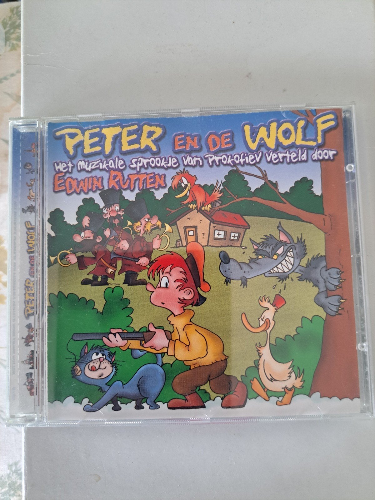 Peter en de Wolf & Carnaval der Dieren - Edwin Rutten CD, Gebruikt, 6 tot 9 jaar, Ophalen of Verzenden, Verhaal of Sprookje