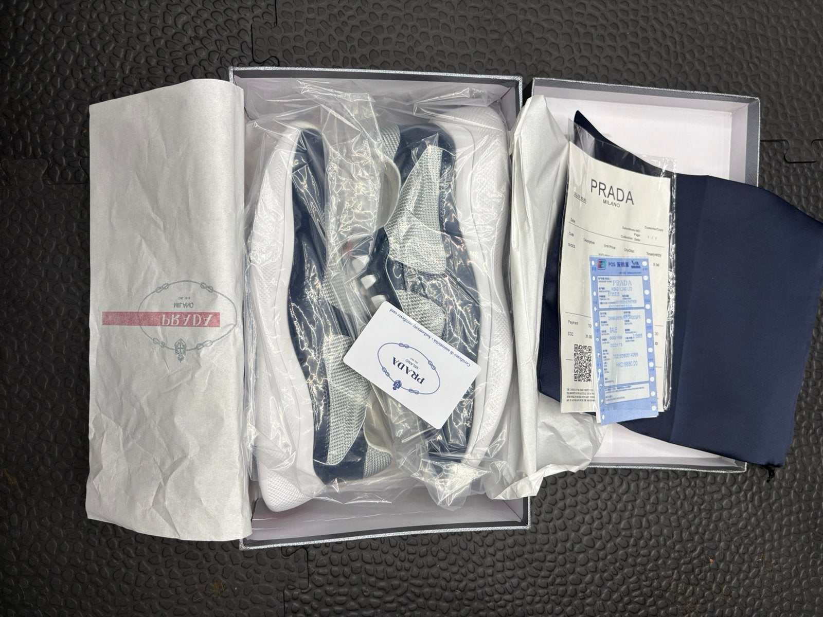Prada cups navy blue, Blauw, Nieuw, Ophalen of Verzenden, Sneakers of Gympen