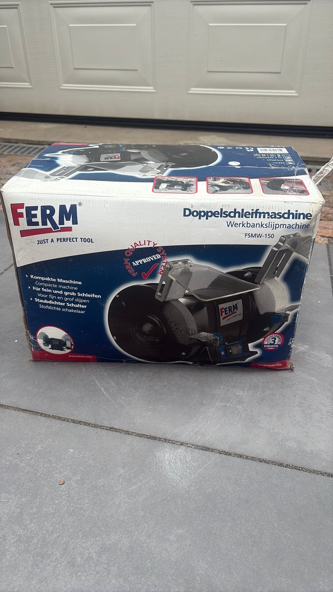 Ferm werkbankslijpmachine, Ophalen, Zo goed als nieuw, Minder dan 700 watt, Werkbankslijpmachine