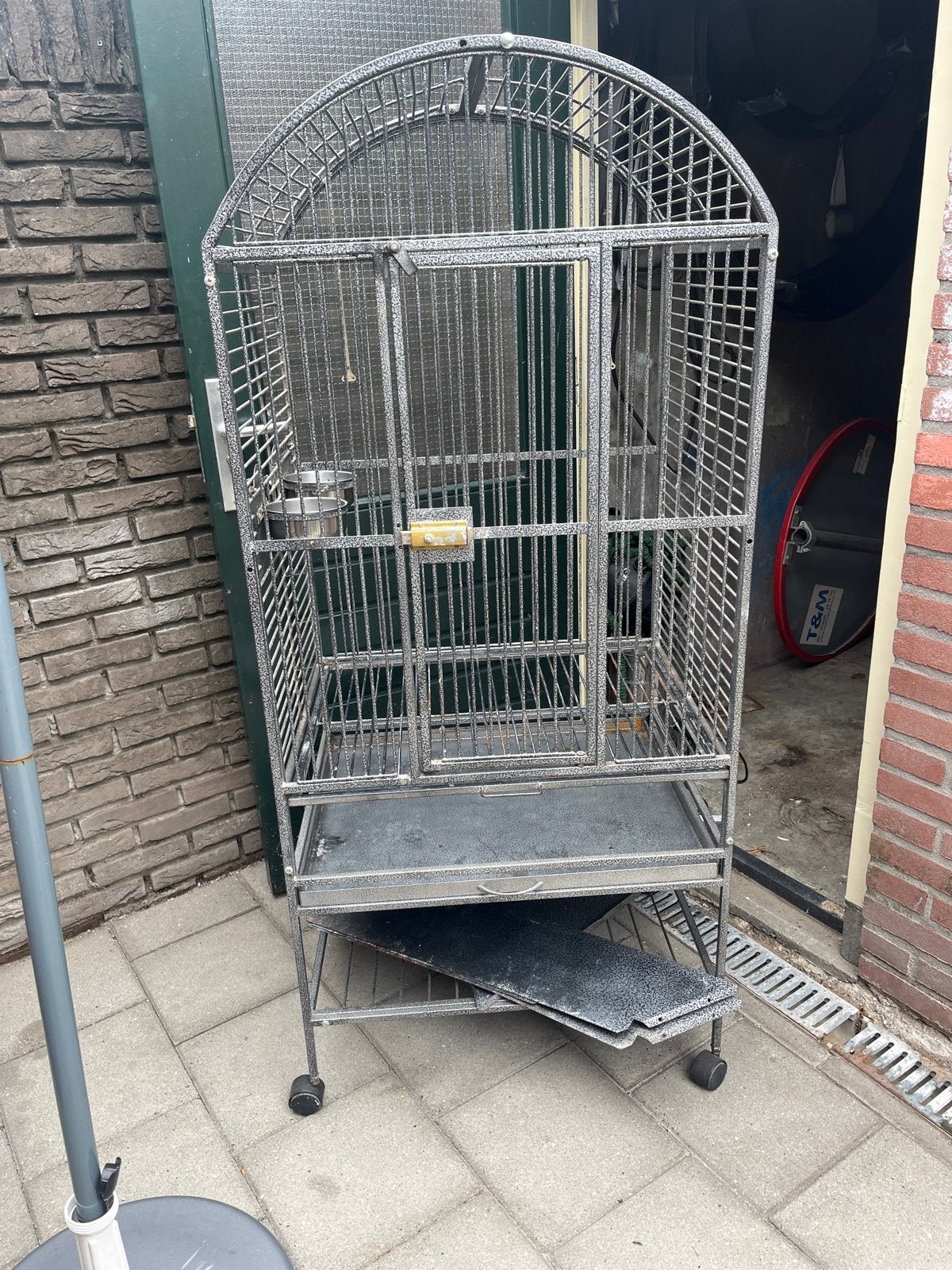 Vogelkooi, Ophalen, Gebruikt, Metaal, Vogelkooi