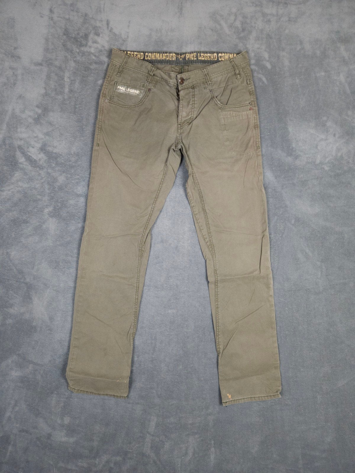Pme Legend Broek Commander W34 L34 Groen Jeans Pall Mall., Overige kleuren, Verzenden, ., Zo goed als nieuw