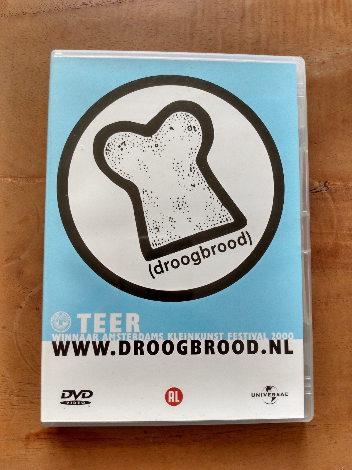 Droog brood dvd Teer, Alle leeftijden, Ophalen of Verzenden, Zo goed als nieuw, Stand-up of Theatershow