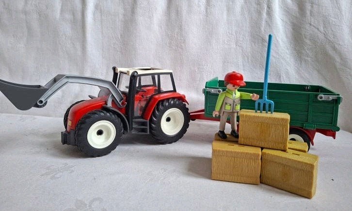 Playmobil 4496 Tractor met aanhanger , hooiwagen Hay Trailer, Kinderen en Baby's, Speelgoed | Playmobil, Complete set, Voertuig
