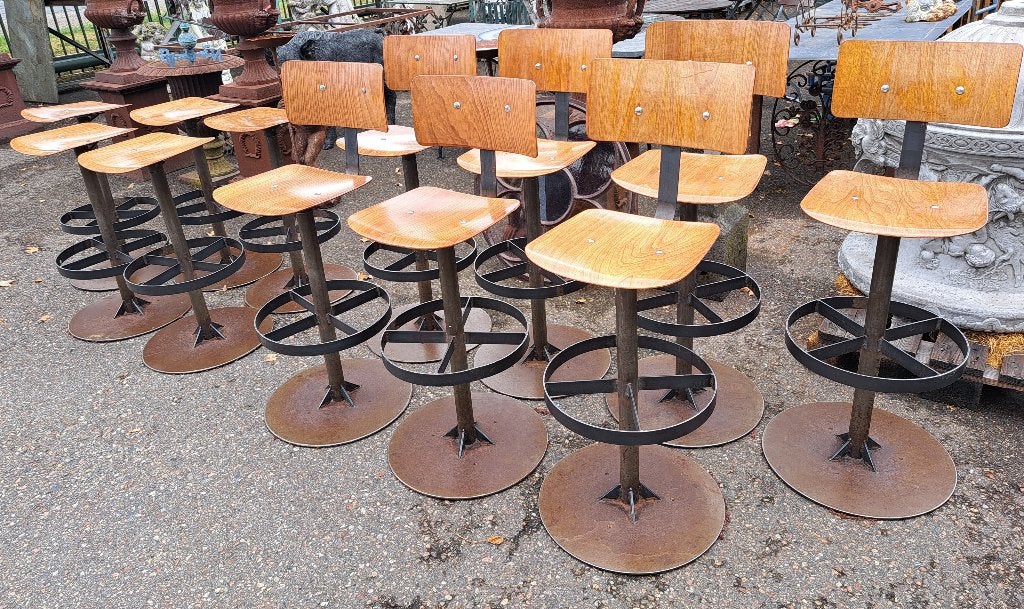 Zeer stoere barkrukken met en zonder rugleuning hufterproof, 1 kruk, Ophalen, Gebruikt, 60 tot 90 cm