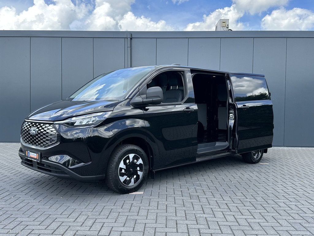 Ford E-Transit Custom 71 kWh FULL ELECTRIC / L2H1 / * NIEUW, Automaat, Achterwielaandrijving, Gebruikt, Zwart