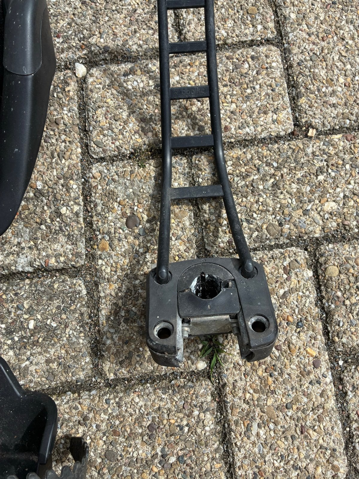 Bobike Mini fietszitje inclusief beugel en bevestiging, Ophalen, Gebruikt, Voorzitje, Voetsteuntjes