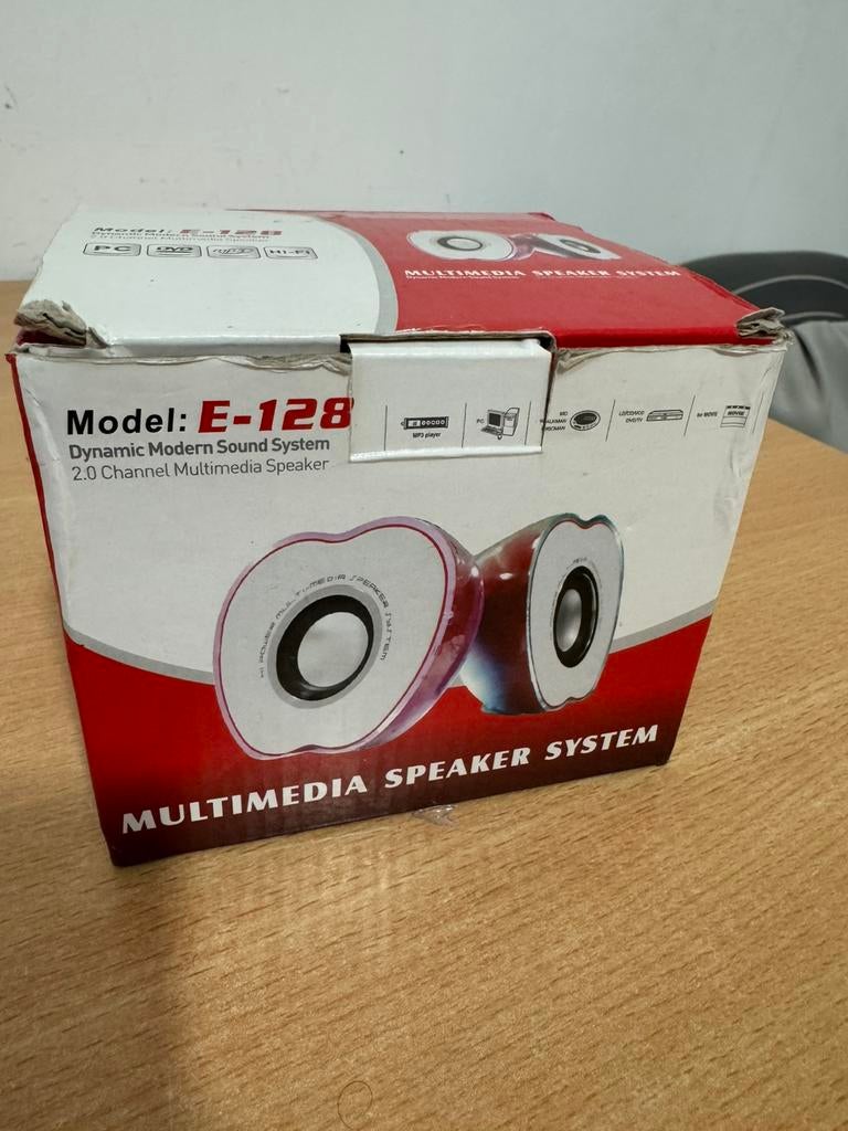 Mini PC / Laptop Speakers met RGB Licht ( Nieuw in doos ), Computers en Software, Pc speakers, Ophalen of Verzenden, Zo goed als nieuw
