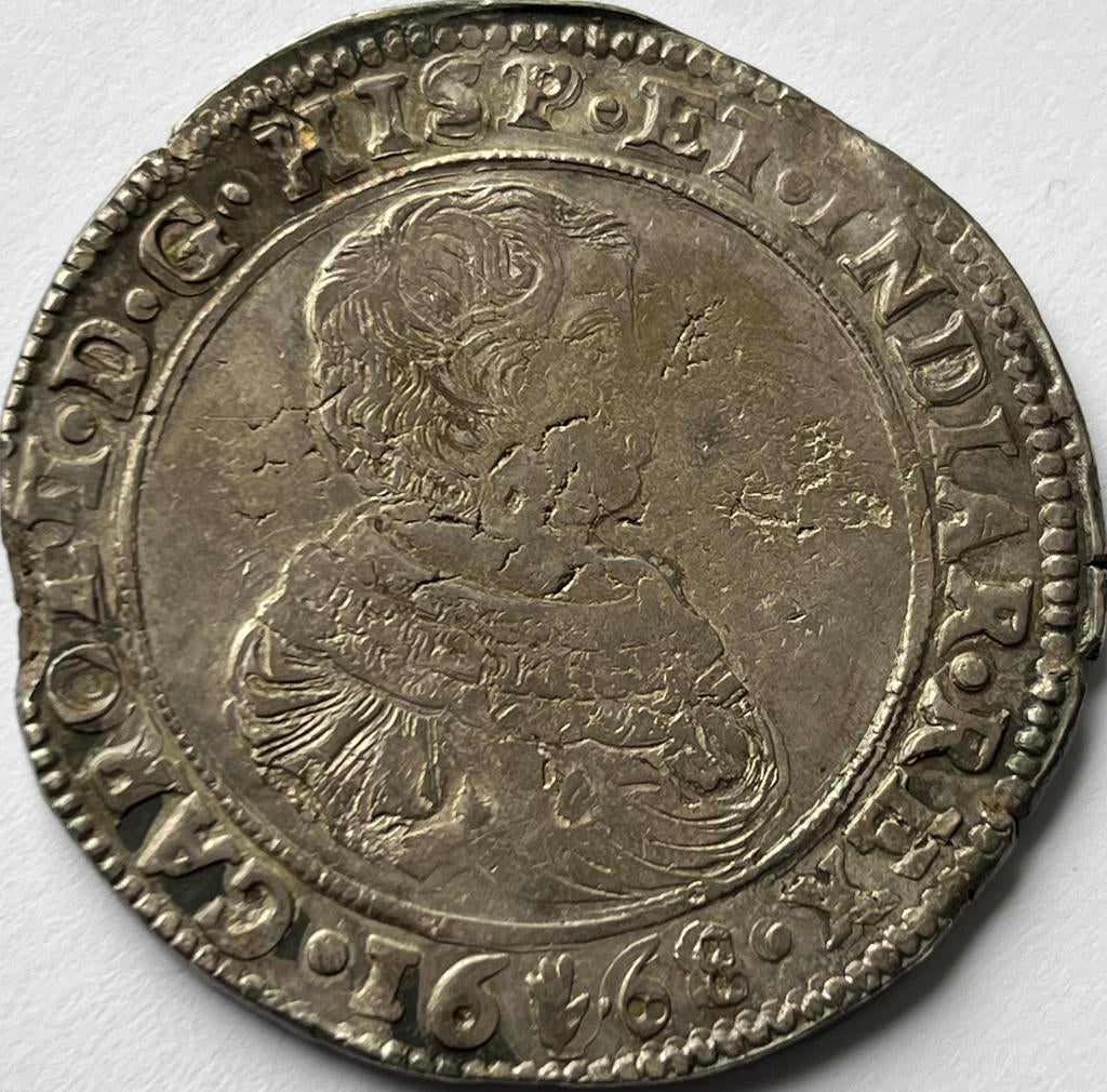 Brabant zeldzame dukaton 1668, Postzegels en Munten, Munten | Nederland, Vóór koninkrijk, Zilver, Losse munt, Overige waardes