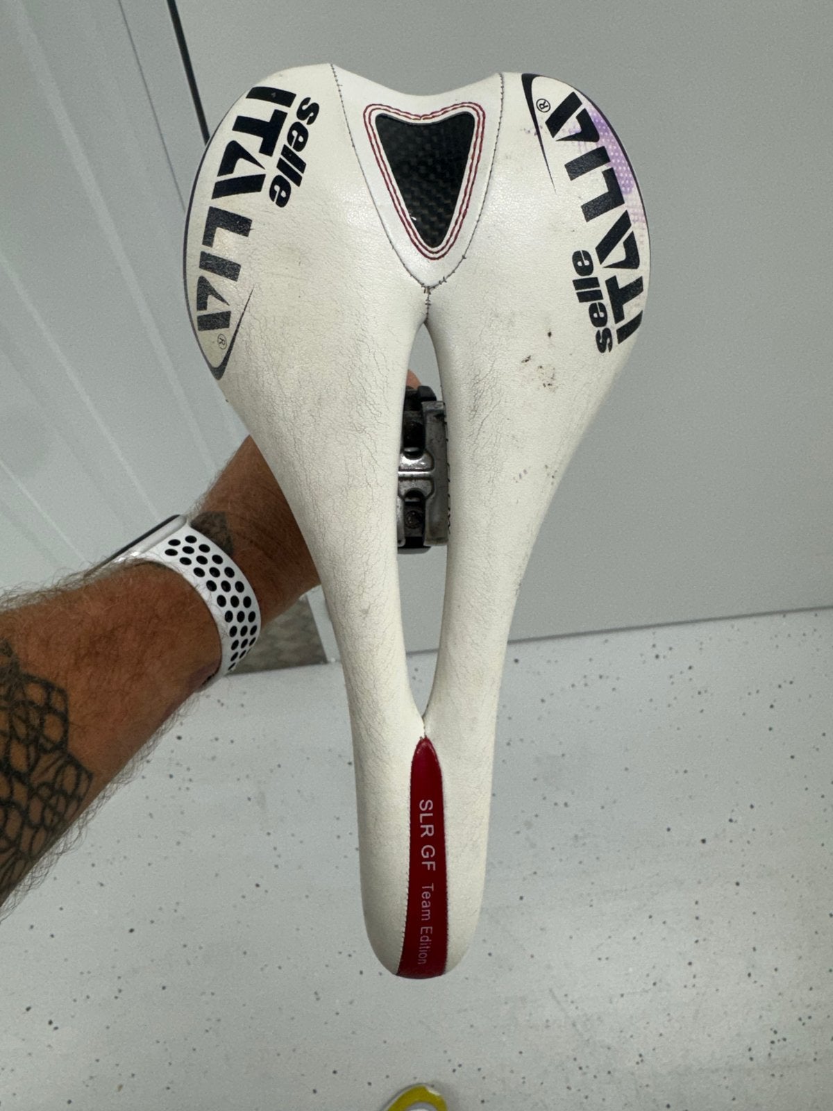 Selle Italia SLR GF Team Edition Zadel, Fietsen en Brommers, Gebruikt, Overige materialen, Ophalen of Verzenden, Zadel