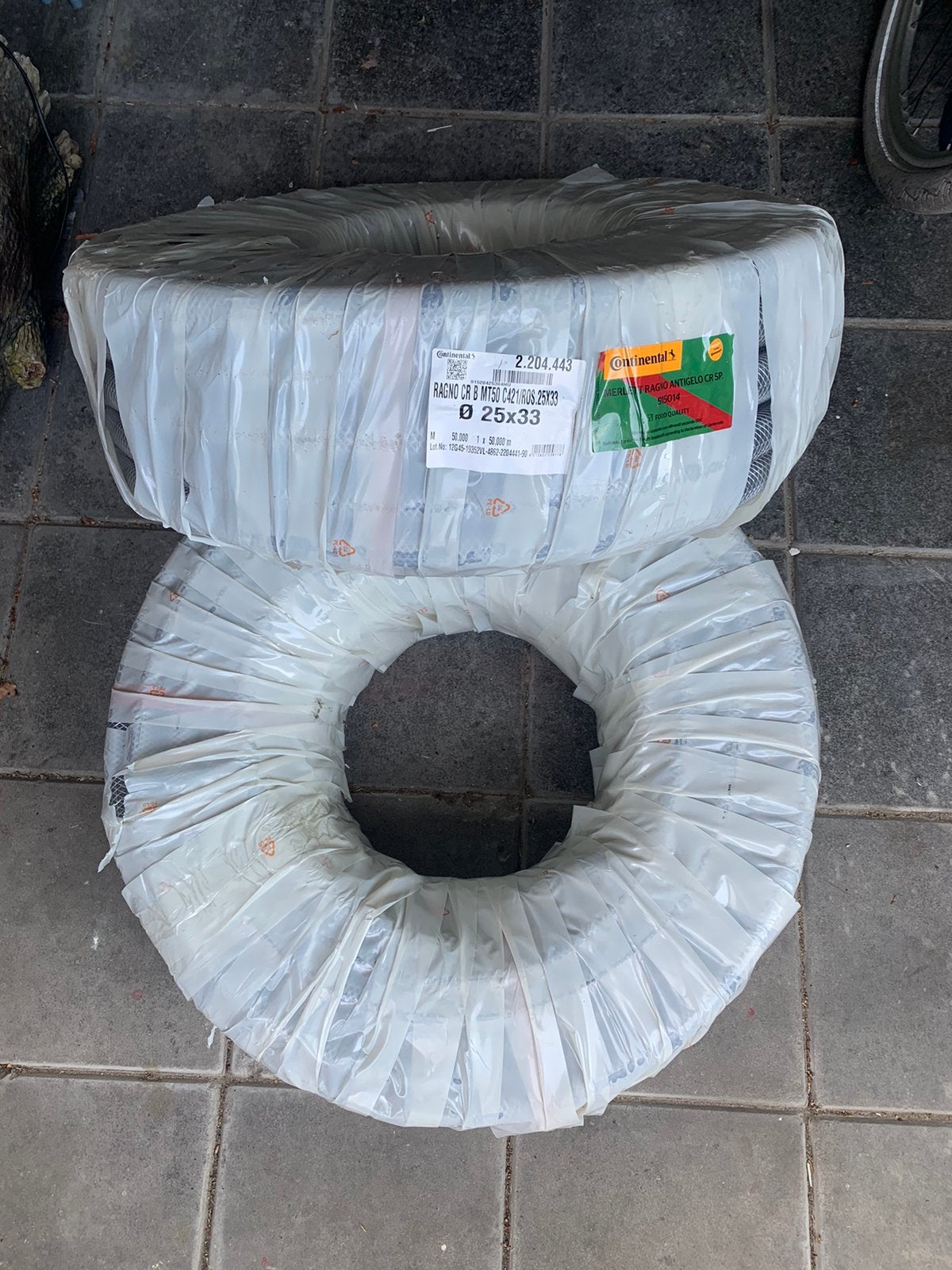 2 x rol pvc slang 25 x 33 nieuw, Ophalen, Overige materialen, 6 meter of meer, Overige typen