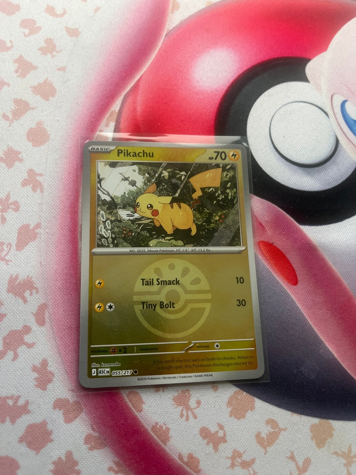 Pikachu (Friend Ball) - Pokémon Kaart 055/217, Ophalen of Verzenden, Nieuw, Losse kaart