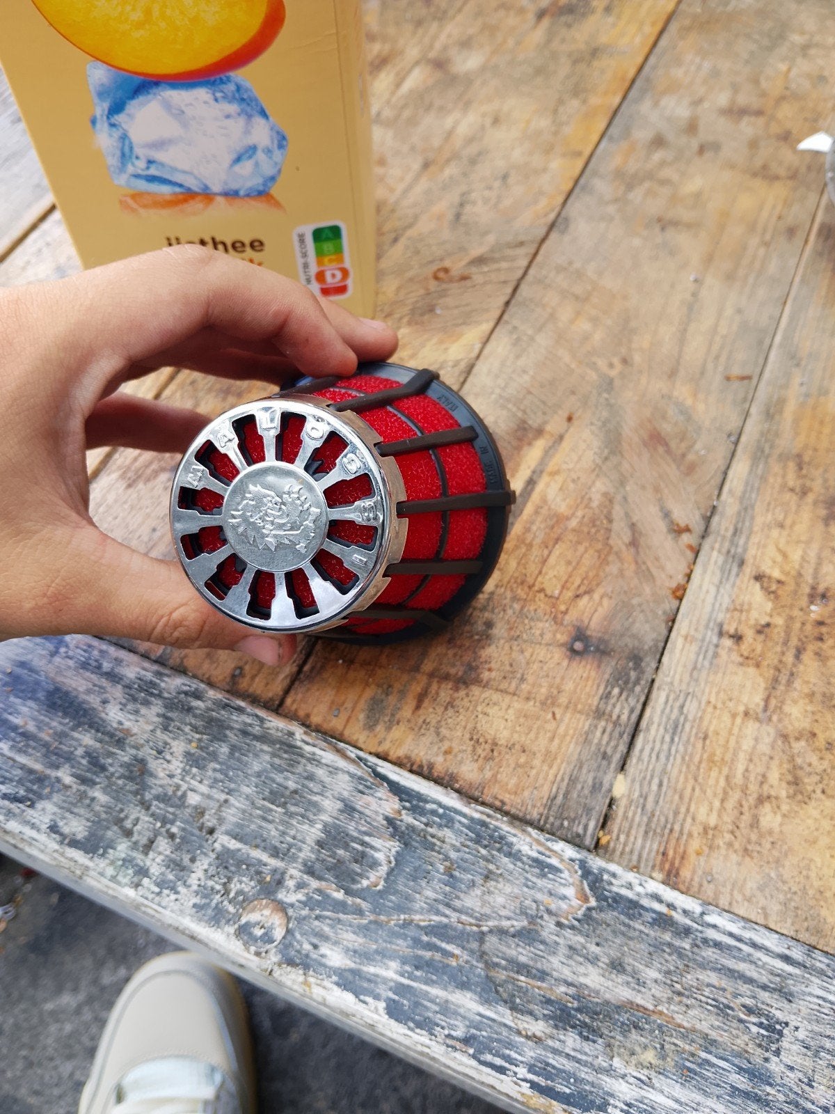 Malossi E5 Powerfilter 38mm, Fietsen en Brommers, Ophalen of Verzenden, Zo goed als nieuw, Carburateur, Malossi