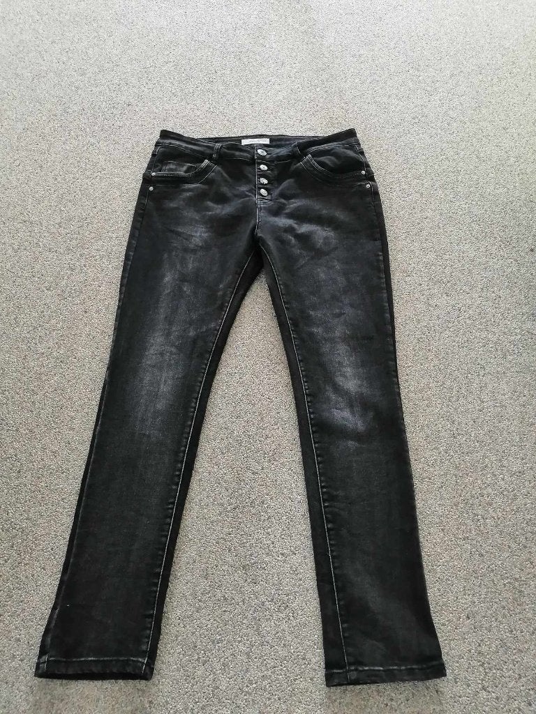 Nieuwe zwarte dames spijkerbroek XL/42 Baggy, Kleding | Dames, Ophalen, Nieuw, Zwart, W33 - W36 (confectie 42/44)