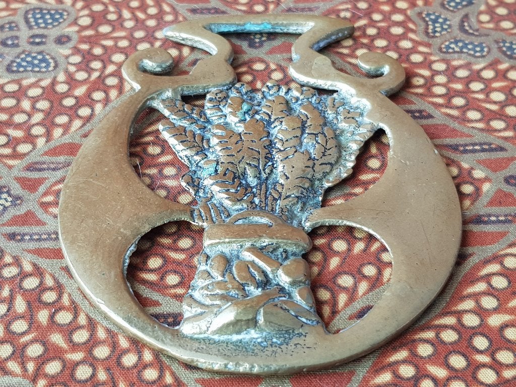 Antiek korenschoof kleppermannetje uit Engeland 9,4 cm. 1900, Ophalen of Verzenden, Koper