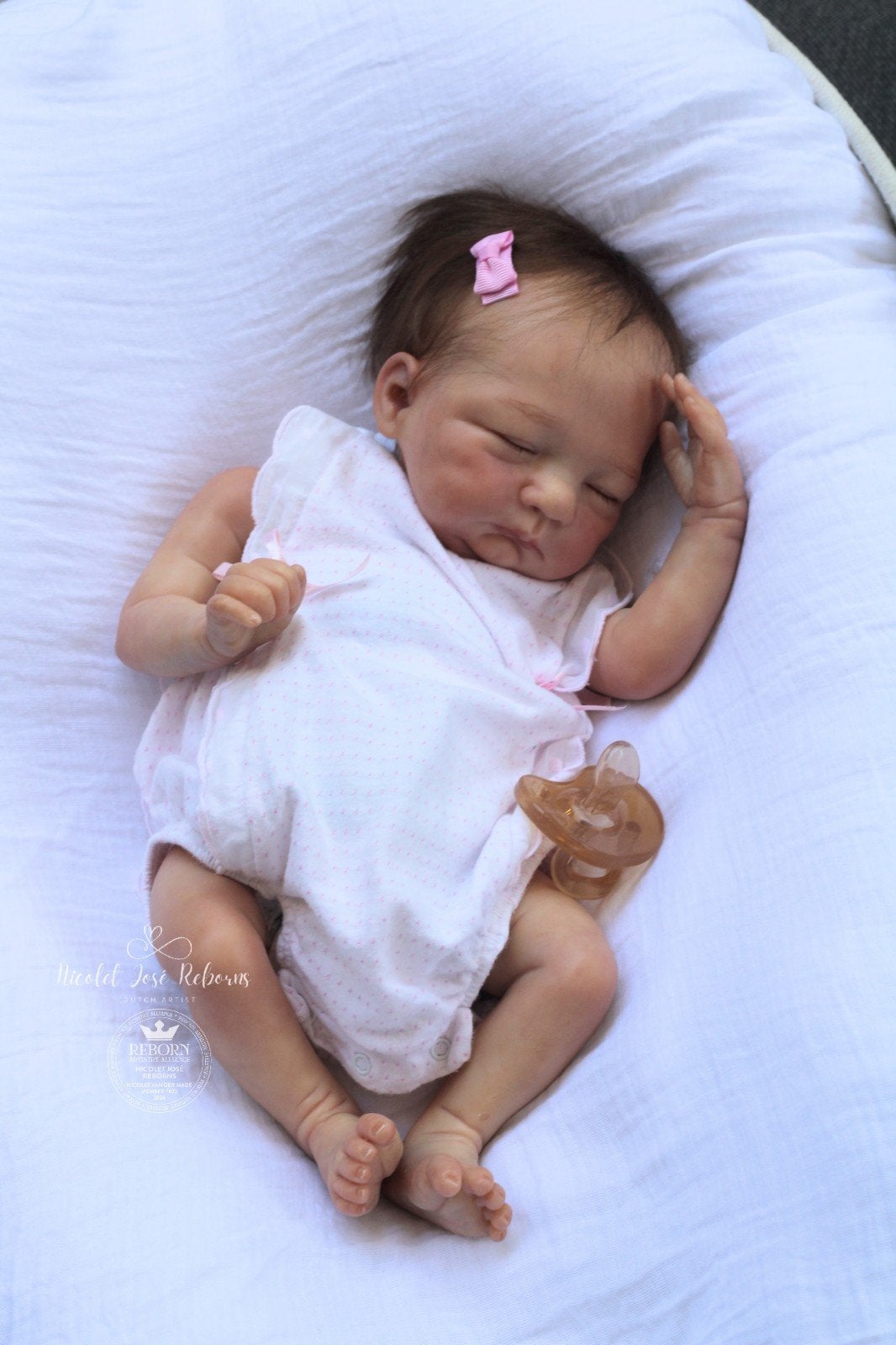 Reborn Logan by Severine piret, Verzamelen, Poppen, Ophalen of Verzenden, Nieuw, Pop