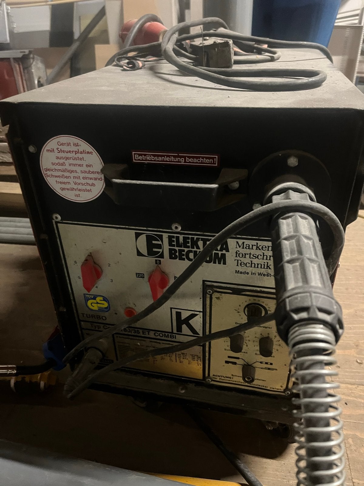 Elektra Beckum MIG/MAG Lasapparaat - Type 160/26 ET Combi, Doe-het-zelf en Verbouw, Gereedschap | Lasapparaten, Ophalen of Verzenden