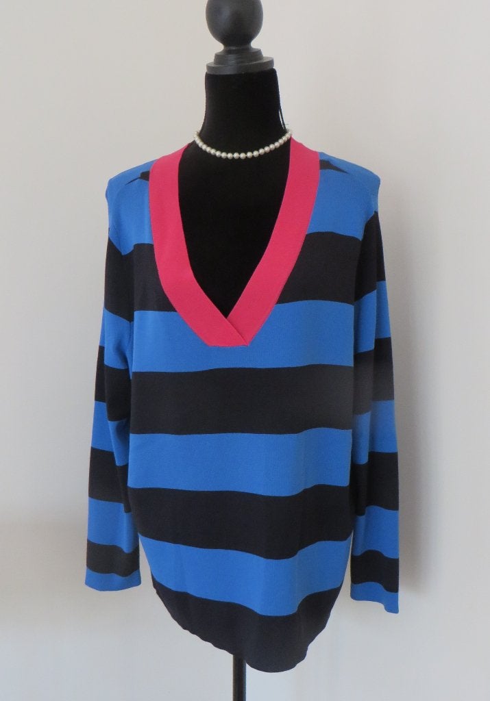 SAMOON I Vrolijk gestreepte Zomertrui I Maat 44/46 I NIEUW!, Kleding | Dames, Meerkleurig, Maat 42/44 (L), Nieuw, Ophalen of Verzenden