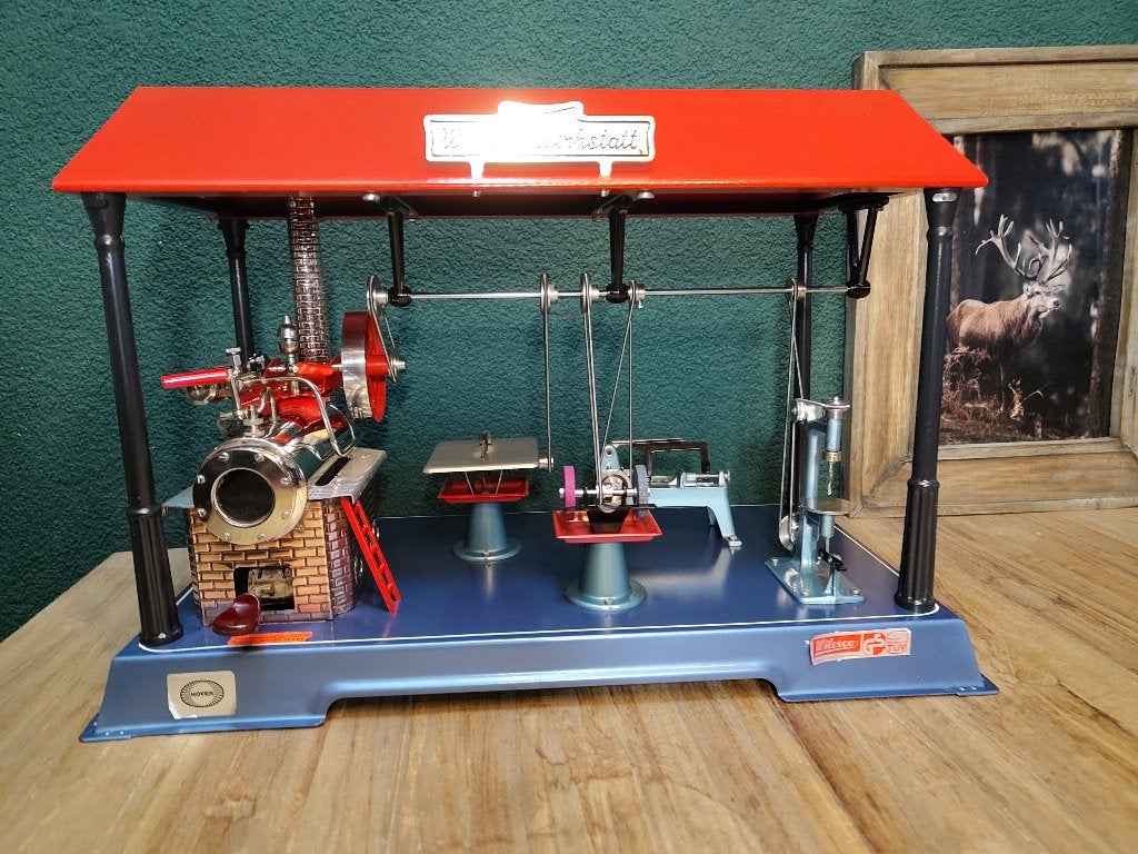 Wilesco D141 werkstatt stoommachine, Ophalen of Verzenden, Gebruikt
