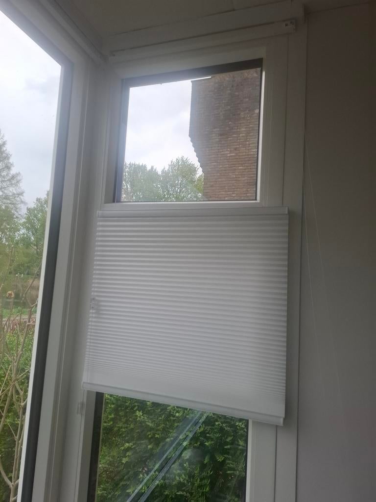 Nieuwe Plissegordijnen Top Down Bottom, 7 stuks, Huis en Inrichting, Stoffering | Gordijnen en Lamellen, Nieuw, Wit, Ophalen of Verzenden