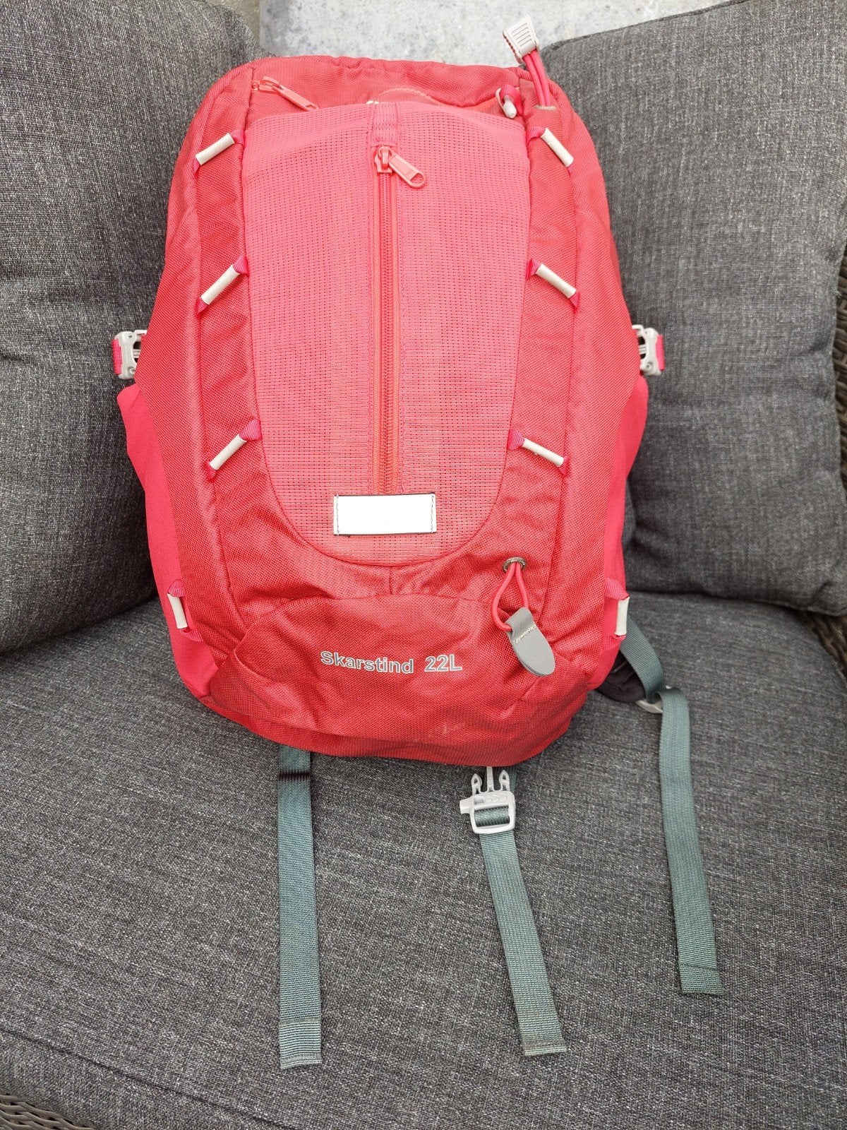 Rugzak met frame Bergans Skarstind 22L rood, Ophalen of Verzenden, Zo goed als nieuw, Rugzak