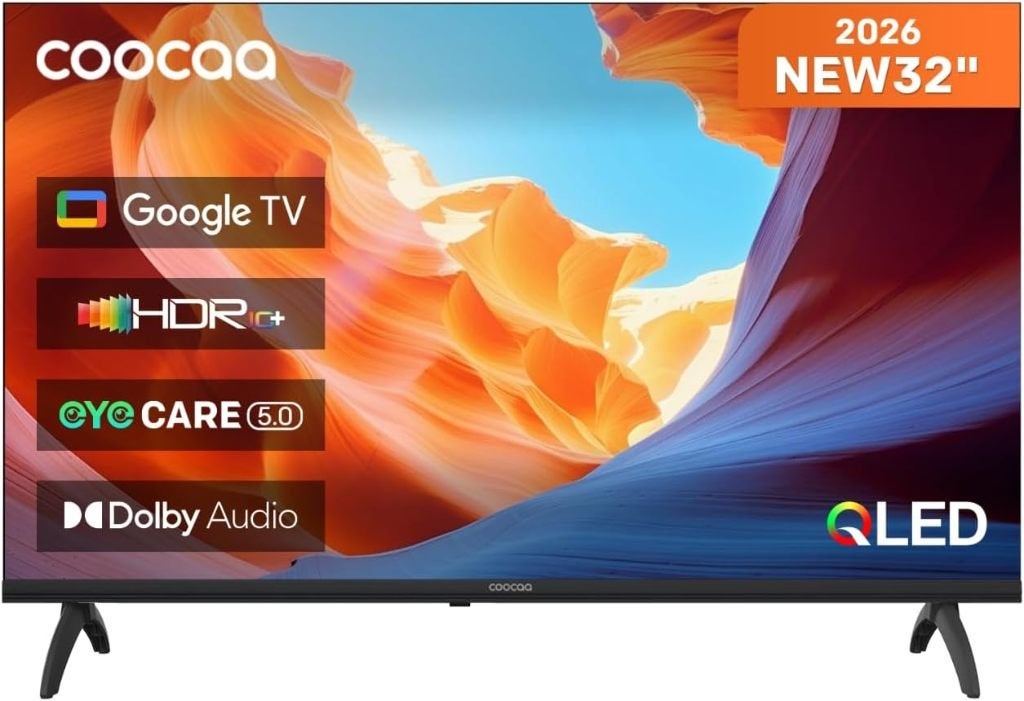 coocaa 32 inch televisie, 80 cm, QLED HD Smart TV, Overige merken, QLED, 50 Hz, Nieuw