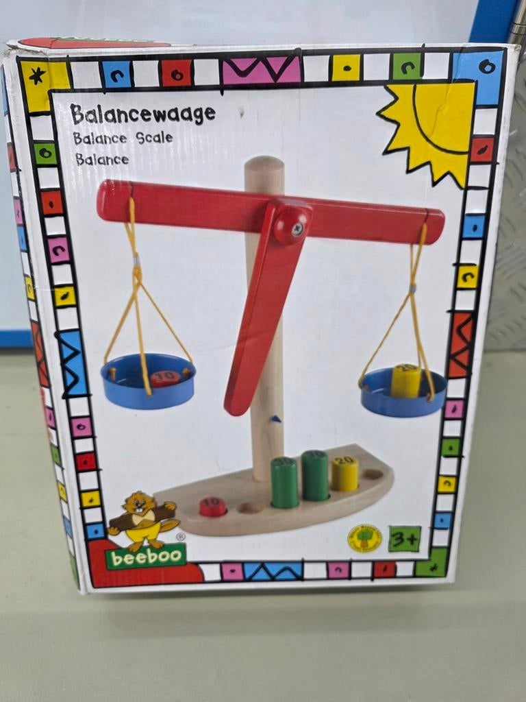 Beeboo Houten Balansweegschaal - Educatief Speelgoed, Ophalen of Verzenden, Nieuw, Rekenen
