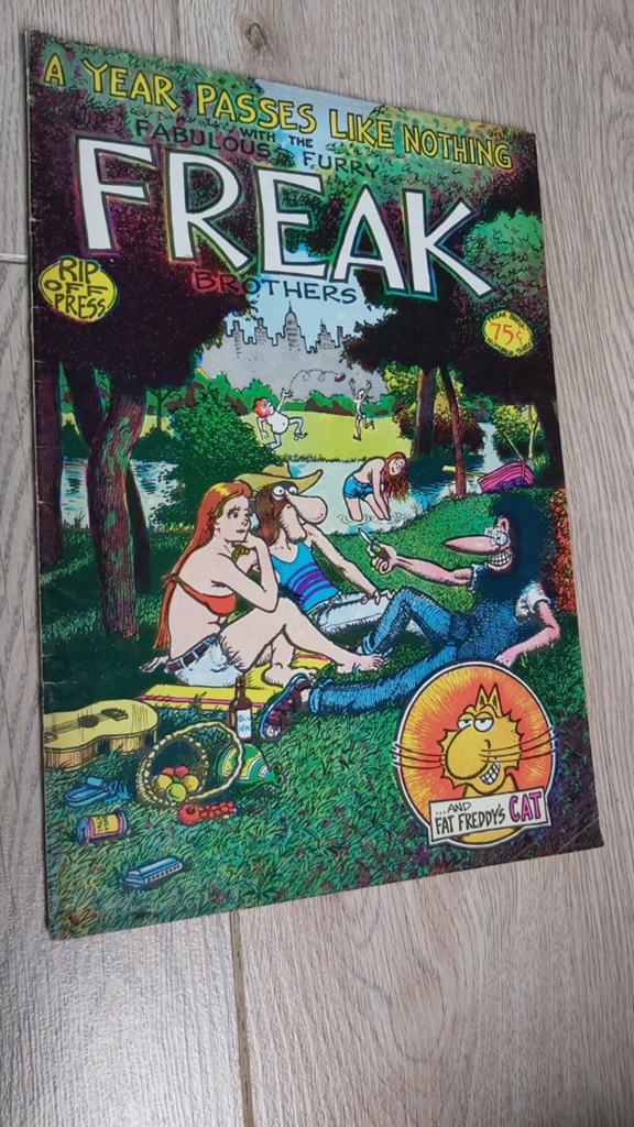 The Fabulous Furry Freak Brothers and Fat Freddy's cat, Eén stripboek, Ophalen of Verzenden, Gelezen, Gilbert Shelton