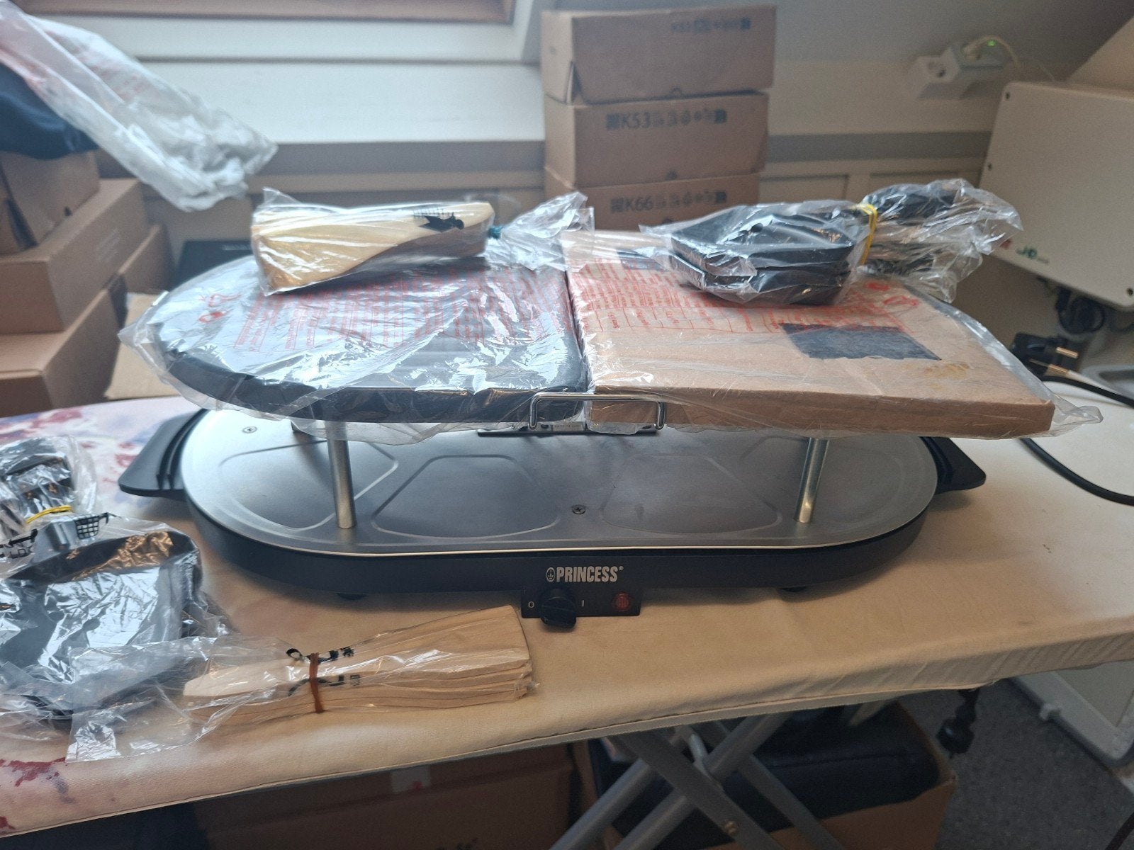 Family & Stone raclette, gourmet en grill set!, Ophalen, Gebruikt, 8 personen of meer