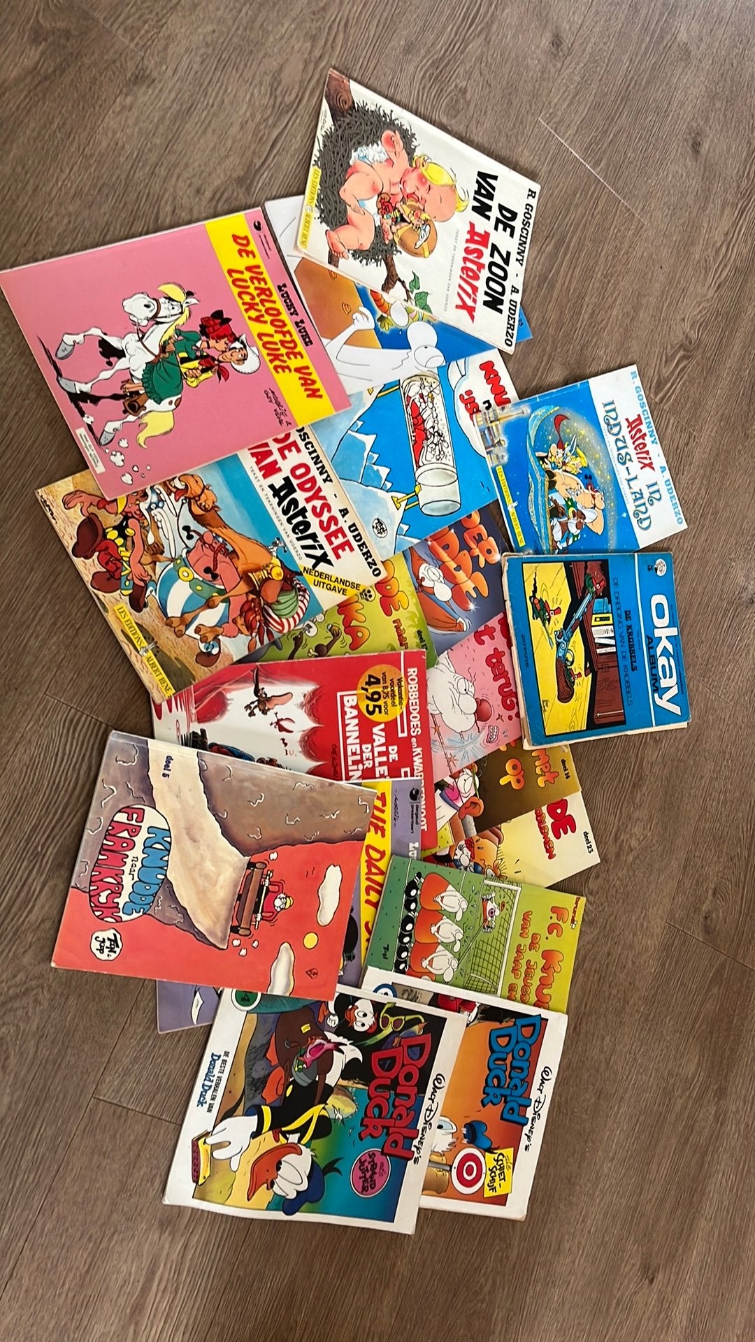 Diverse oude stripboeken oa Lucky Luke, D Duck, FC Knudde, Boeken, Stripboeken, Ophalen of Verzenden