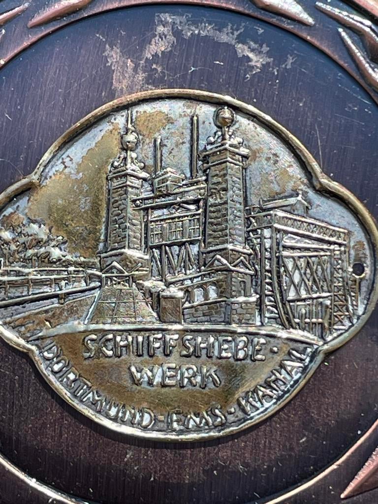 Historische medaille Schiffshebewerk Dortmund-Ems-Kanal, Ophalen of Verzenden