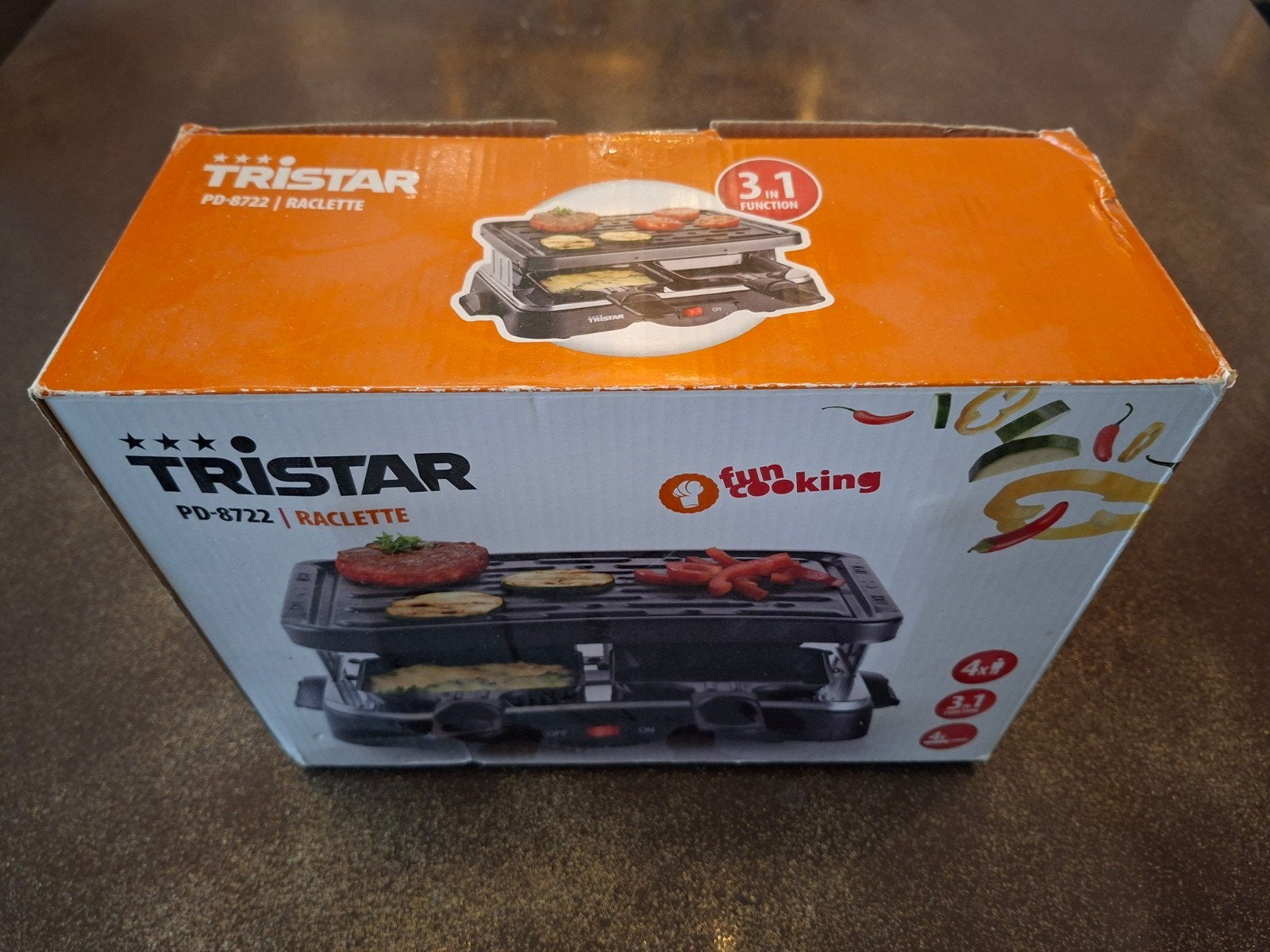 Tristar PD-8722 Raclette Grill, nieuw in doos, Overige typen, Nieuw, Ophalen of Verzenden, Zwart