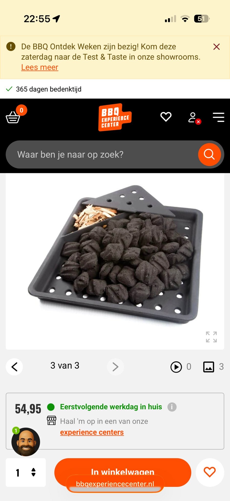 Napoleon BBQ Kolenmand met Houtskool, Ophalen of Verzenden, Nieuw
