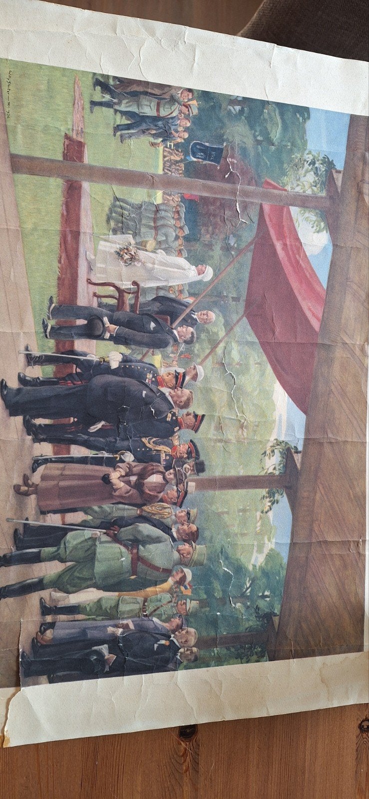 Reproductie van Koningin Wilhelmina, schilderij van Willy Sl, Ophalen, Geschiedenis