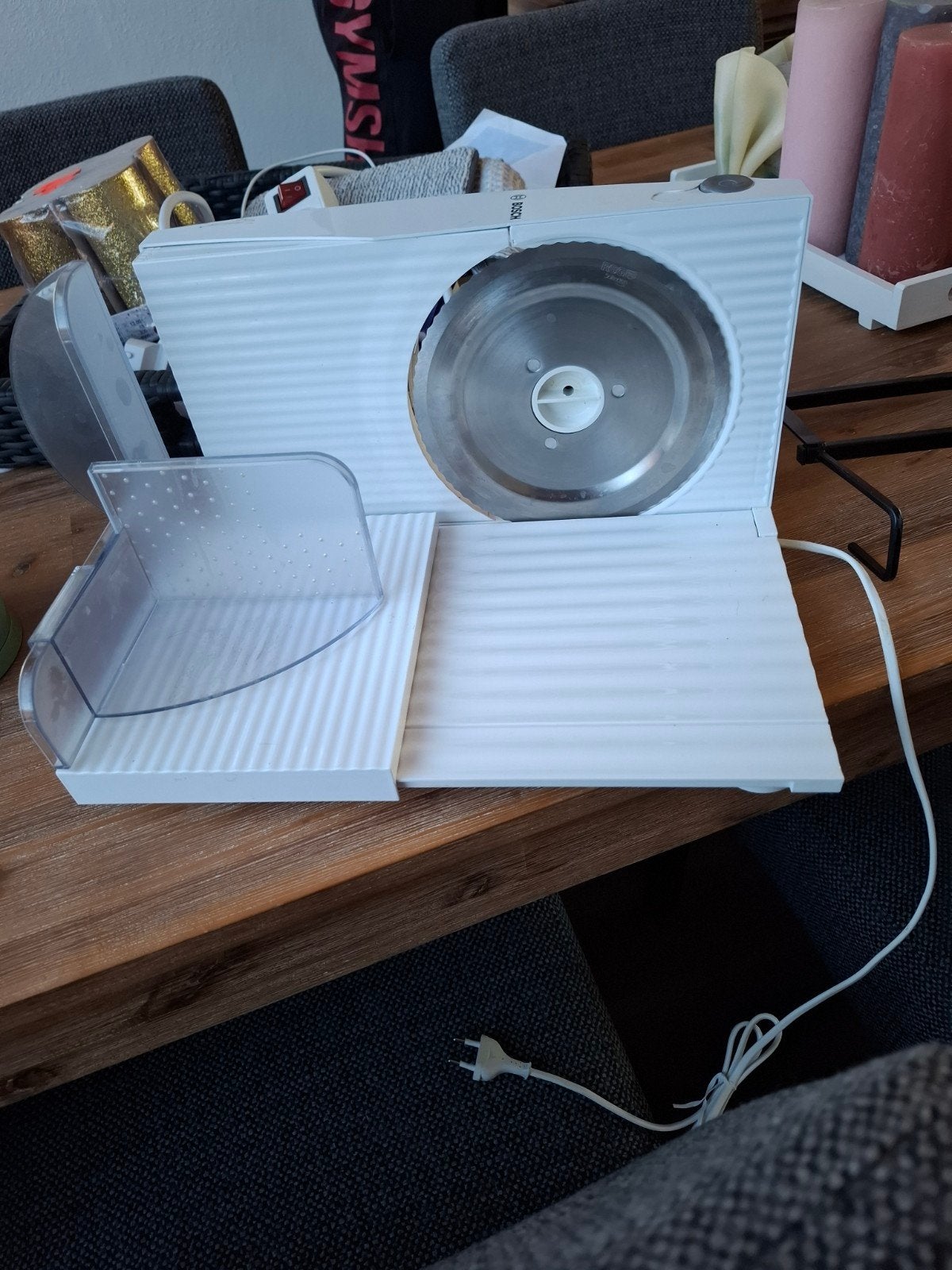 Snijmachine, Ophalen, Gebruikt