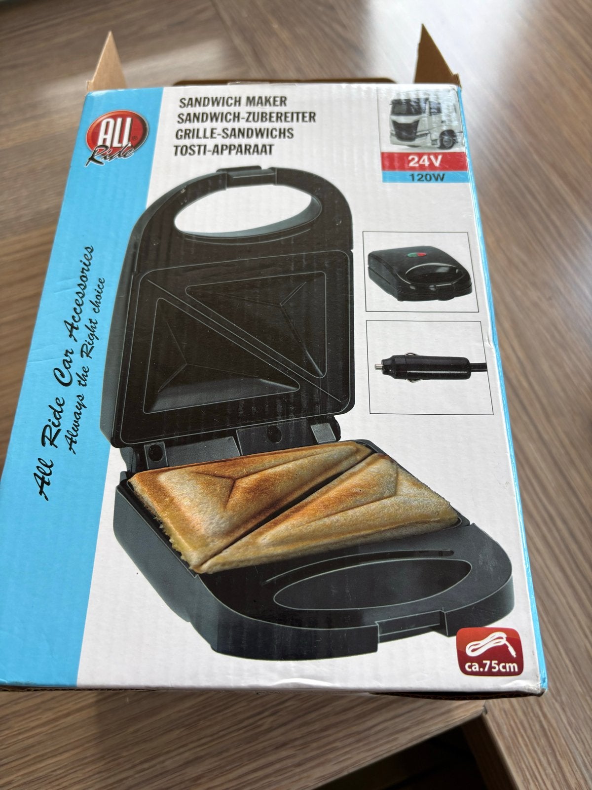 All Ride 24V Tosti-apparaat / Sandwichmaker voor vrachtwagen, Ophalen, Zo goed als nieuw
