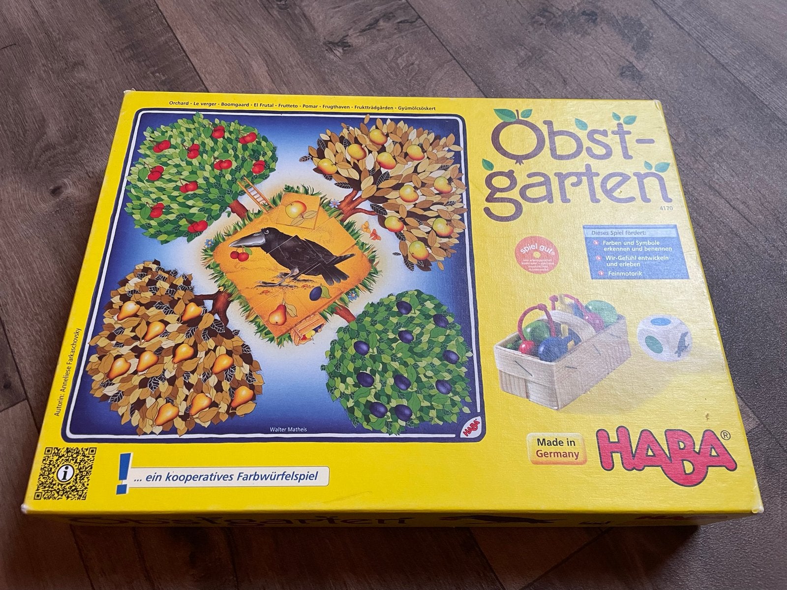 HABA Obstgarten (Boomgaard) - Coöperatief dobbelspel, Hobby en Vrije tijd, Gezelschapsspellen | Bordspellen, Drie of vier spelers