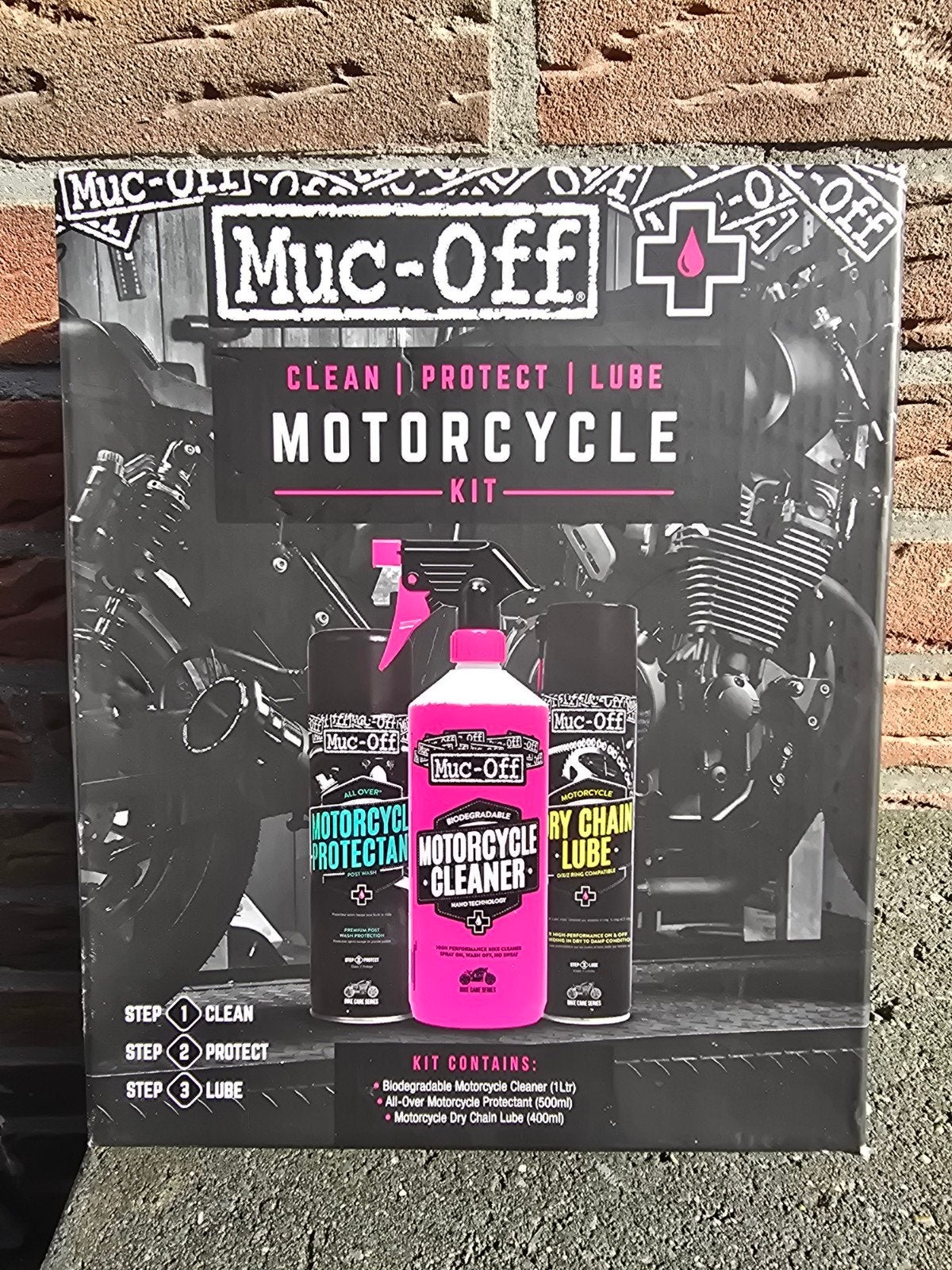 MUC-OFF Motorfiets Reinigingskit - Schoon, Bescherm, Smeer, Ophalen of Verzenden