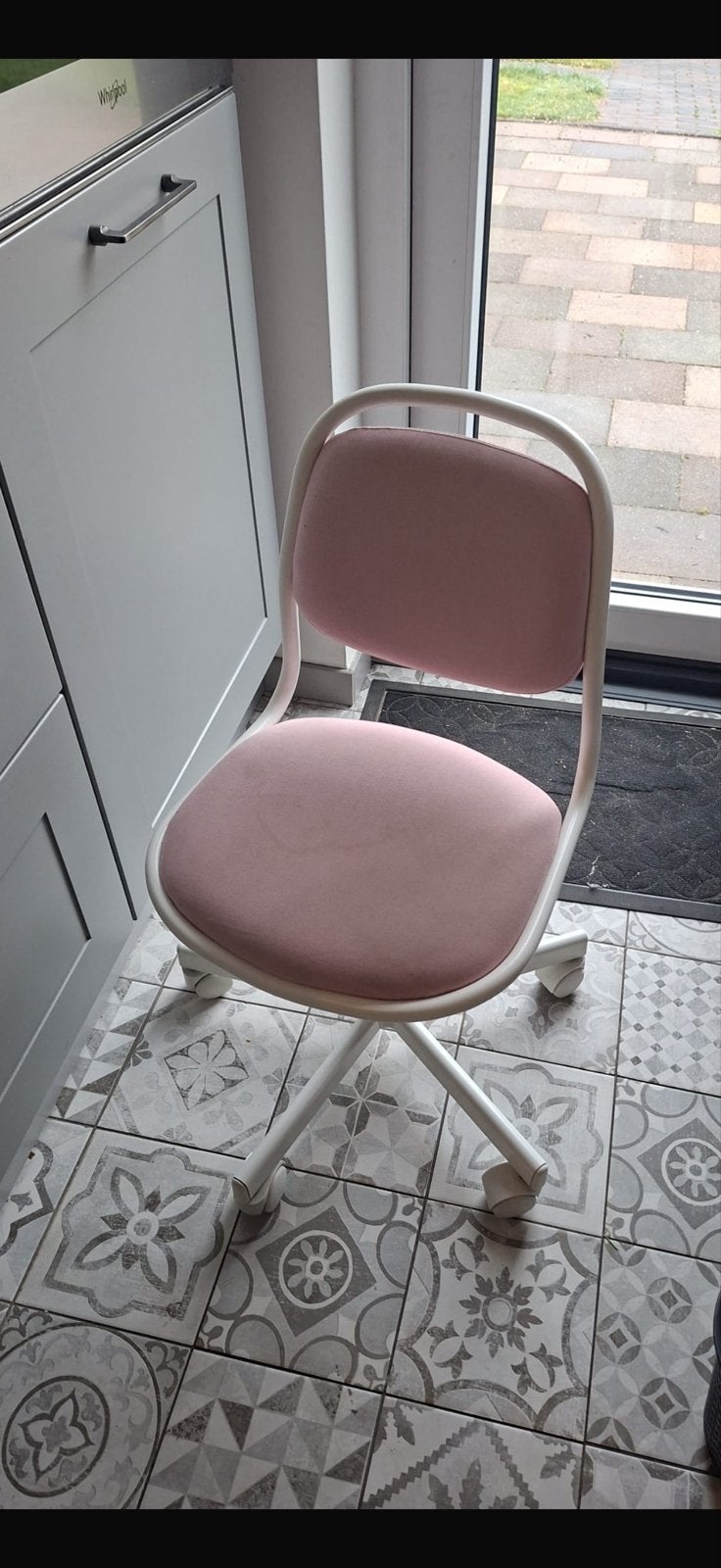Roze bureaustoel kinderen met wieltjes - Gebruikt, Ophalen, Gebruikt, Roze, Bureaustoel