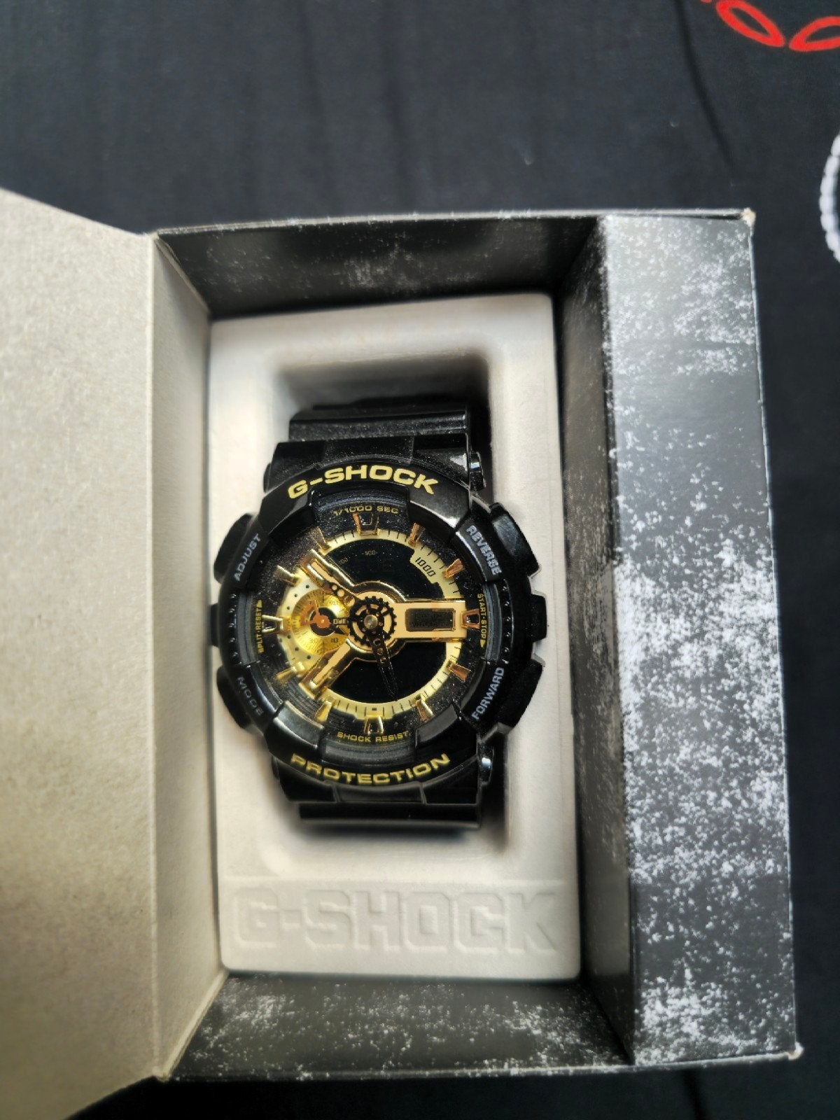 G-Shock GA-110GB-1AER Zwart/Goud Herenhorloge, Casio, Kunststof, Polshorloge, Nieuw