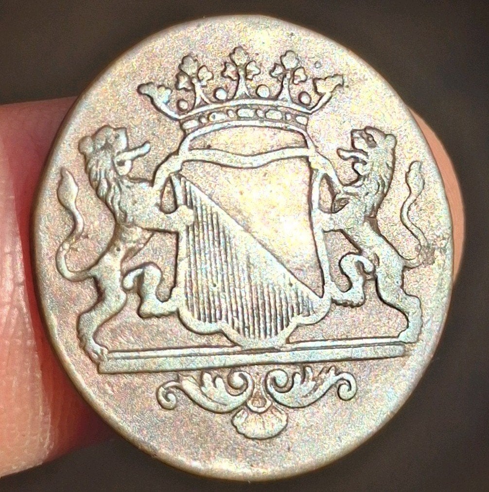 bodemvondst - duit - 1784 - Utrecht - top munt ! - RRR !, Ophalen of Verzenden, Vóór koninkrijk, Overige waardes, Losse munt