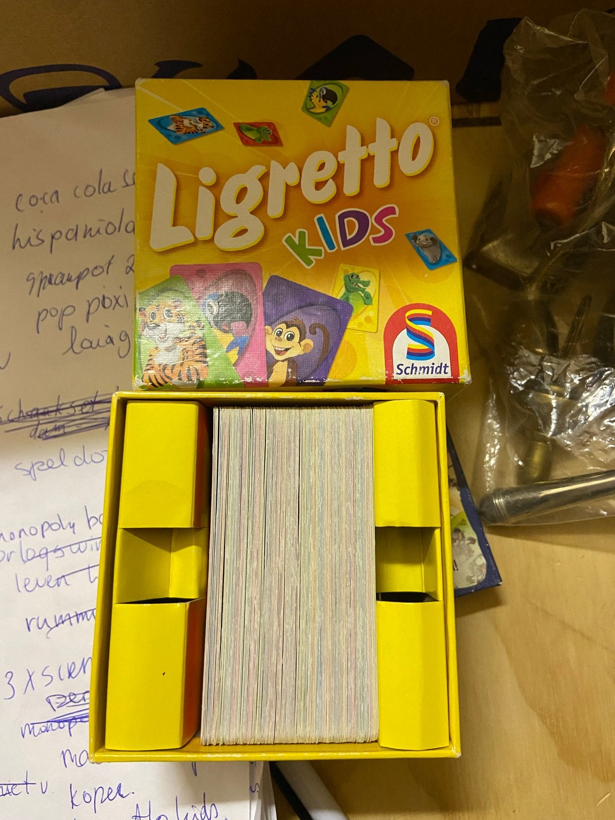 Ligretto Kids Kaartspel - Schmidt, Drie of vier spelers, Ophalen of Verzenden, Zo goed als nieuw