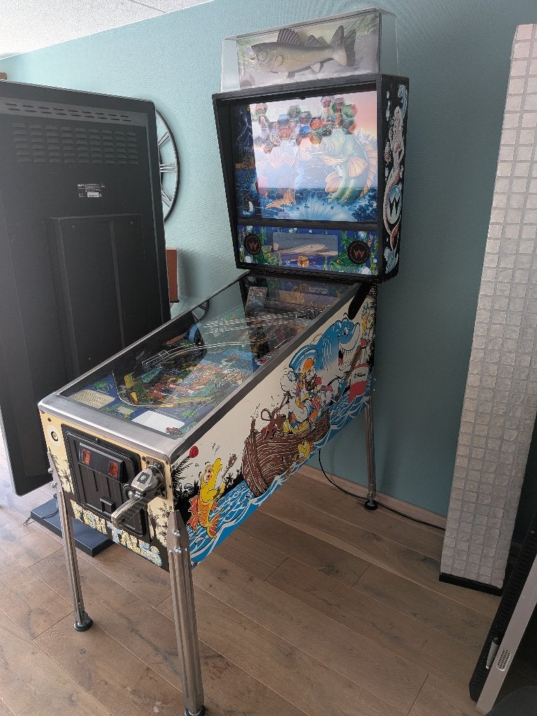flipperkast fishtales 1992, Verzamelen, Ophalen, Gebruikt, Williams, Dot-matrix